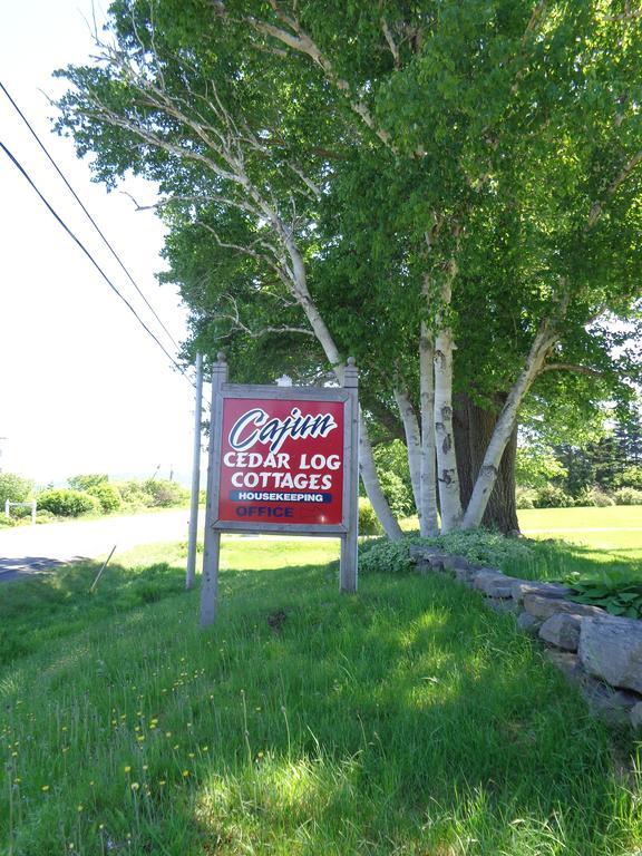 Cajun Cedar Log Cottages Margaree Forks Exterior foto